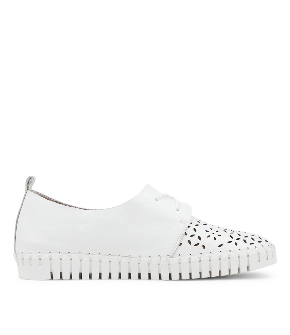 Hexter White Leather Sneakers